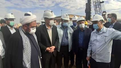 وزیر صنعت، معدن و تجارت از کارخانه فولاد شادگان بازدید کرد